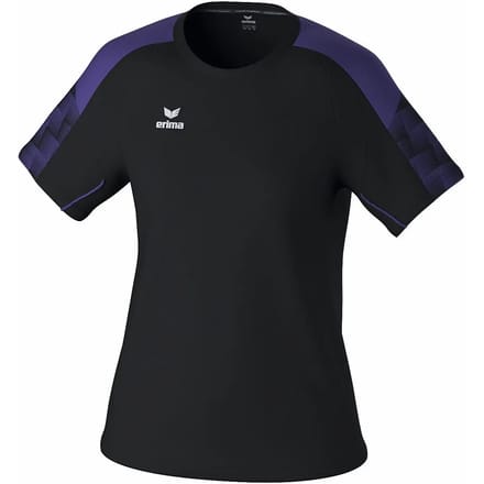 Erima Evo Star T-Shirt Dames - Zwart / Violet | Maat: 36