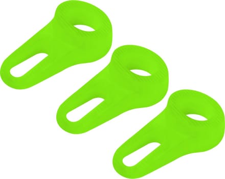 Deltafix Block it Deurwig - 3x - fluor groen - TPE kunststof - 12 x 3,8 cm - deurstopper