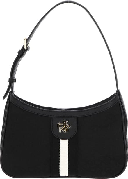 DKNY Schoudertas Carol Demi Shoulder Bag BK Logo - BK Zwart