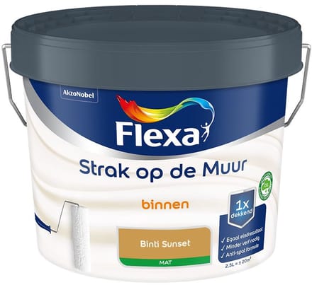 Flexa - Strak Op De Muur Binnen Mat - Binti Sunset - Mengverf - 2,5 L