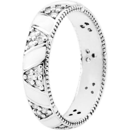 925 Sterling Zilver Sprankelende Elegante Ring Mode Dames DIY Ring Sieraden 6 white