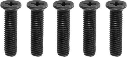 Allecto Plus - Boor Chuck Adapter Schroef M6x25mm - Koolstofstaal - Linkerhand Draad - Zwart - 5 Stuks