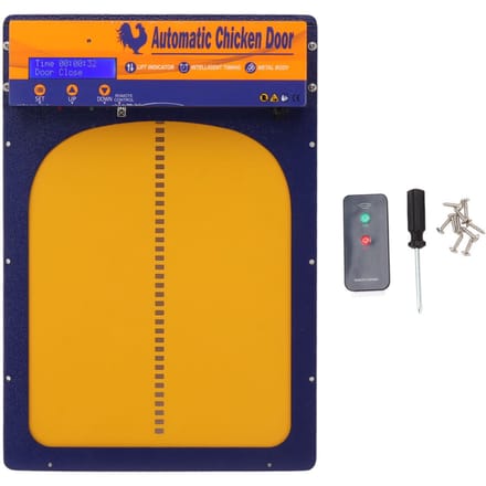 Automatische Kippenhokdeur IP45 Waterdicht Programmeerbaar Aluminium Kippenhokdeur met Timer blue