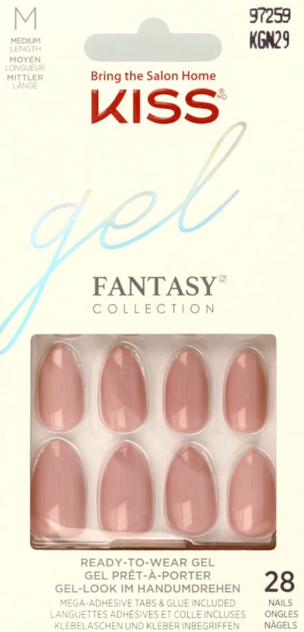 Kiss KGN29 x28 M - Kunstnagels - Maat M, 28 stuks