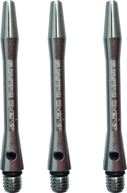 ABC Darts - Dart Shafts - Aluminium Titanium Look - In Between - 3 sets (9 stuk)