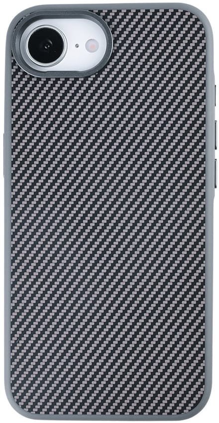 Rixus Mag Carbon With MagSafe For Apple iPhone 16e, 17e Titanium Grey