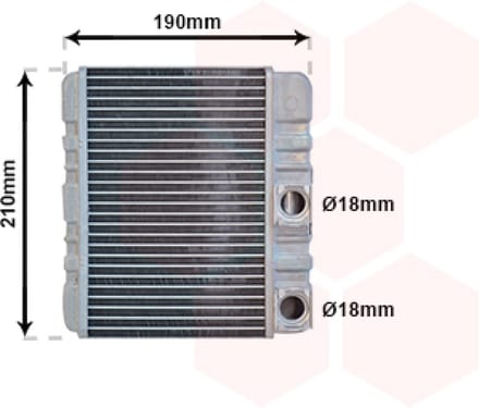 Van Wezel - KACHEL RADIATEUR VOOR BMW 3 E46 1997-2001 641118372783