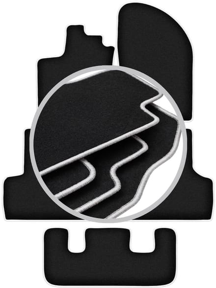 CARLUX-SILVER automatten voor: Dacia Lodgy 7-zitter (2012-)