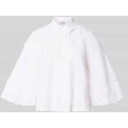 regular fit blouse met stitchings model 'MAMICO'