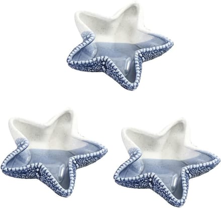 Opbergbakjes Set - Sieraden Schaal - Kleine Spullen Houden - Stervormig Design - 3 Delig - Wit