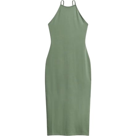Superdry - Jersey midi-jurk met kanten achterkant - Dames - Jurken