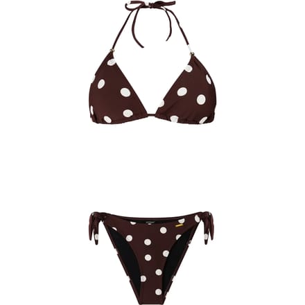 Protest PRTOlea - Triangel bikini set Dames - Koordsluiting - Uitneembare vulling - Normale pasvorm - Bruin