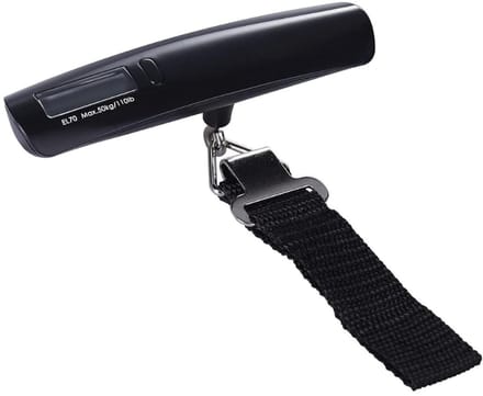 TIM® Bagageweegschaal - Weegschaal - Zwart - 14cm x 4cm x 5cm