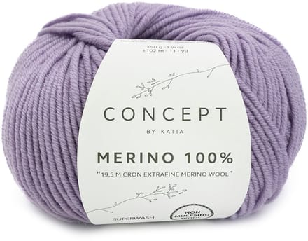 Katia Concept Merino 100% - 100 lavendel - Wol Garen