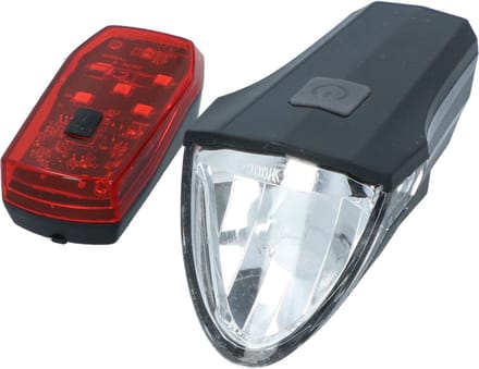 Dresco USB Fietsverlichtingsset Razor 60 Lux - Fiets voor- & achterlamp