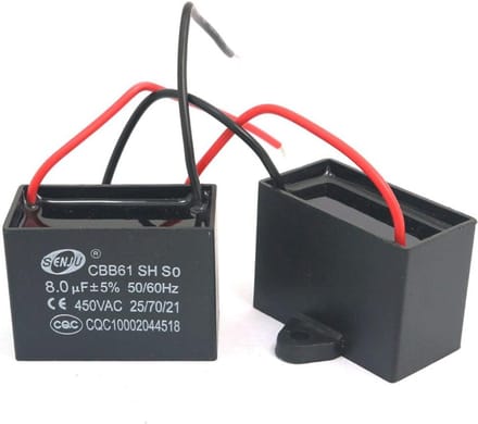 CBB61 8uF 450V AC Ventilator Motor Capacitor
