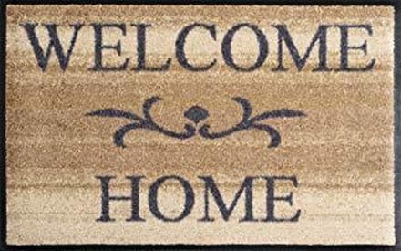 Kleen-Tex Deurmat Wash & Dry Welcome Home - 50 x 75cm - Beige