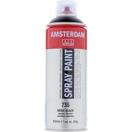 Bombe de peinture Amsterdam 400 ml noir oxyde noir