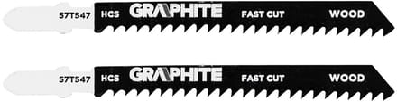 GRAPHITE - Decoupeerzaagblad - 8 TPI - HCS - Zgrubne Cięcie - 2 Stuks