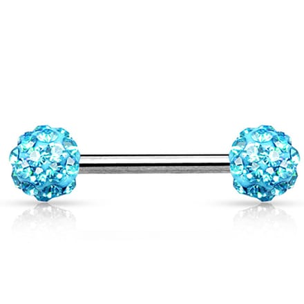 Piercing ferido 1.6x14 - aqua - LMPiercings