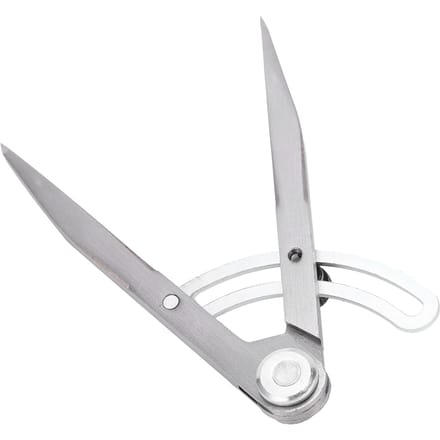 Stalen Passer Potlood Markeerkompas Cirkelmaker Verstelbare Knaaldiepte Vakman 125mm white