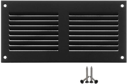 Ventilatierooster - Muggengaas Rooster - Ventilatie Optimaliseren - Met Insectengaas - 200x100mm - Wit