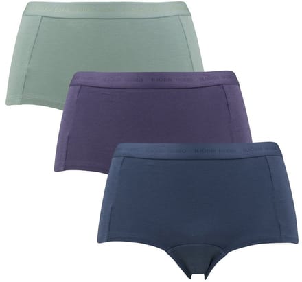 Björn Borg dames everyday cotton 3P mini boxershorts basic multi