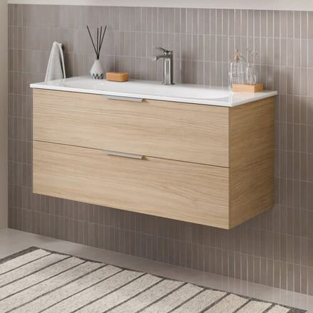 Steinkamp Living 2.0 / GROHE Essence washbasin 100 cm with vanity unit 95 cm STGGR02397WT-226