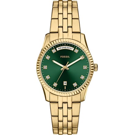 FOSSIL ES5460 Vrouwen Horloge 34 mm Goudkleurig