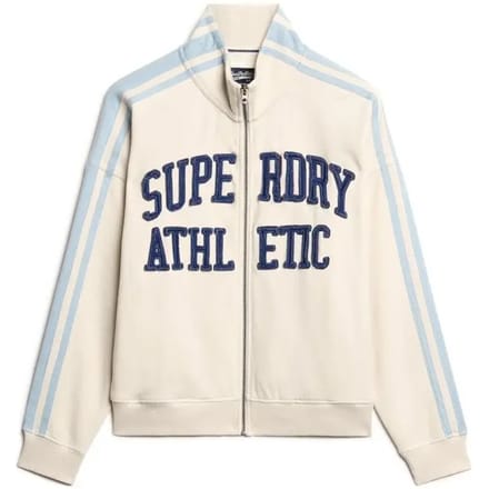 Superdry - Athletic Essentials Applique Losse Zip Track Top - Dames - Hoodies