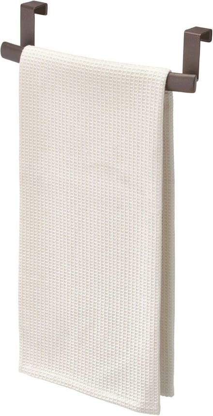Metalen Handdoekstang voor Deur - 24.5x6.8 cm, Brons