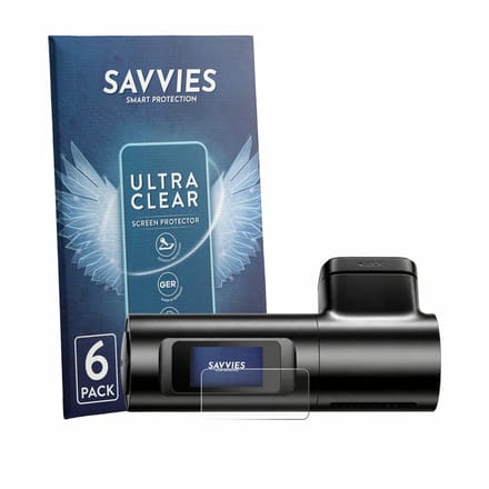 Savvies - Screenprotector voor Azdome M330 Max - Folie Beschermfolie transparant 6 Stuks