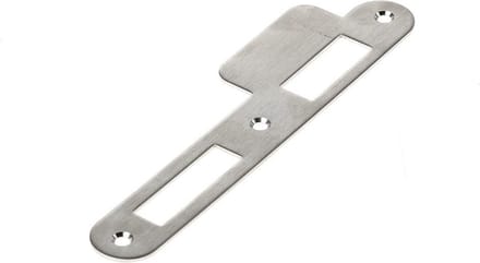 Sluitplaat rvs afger.D&N, korte lip,DIN RS