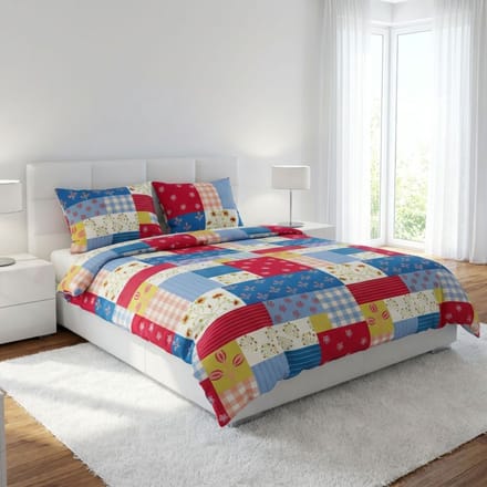 Dekbedovertrek Linda blauw 240x200/220cm