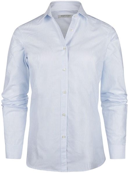 Steppin' Out Blouse Lauren Oxford gestreept Light Blue - Maat XS - Heren