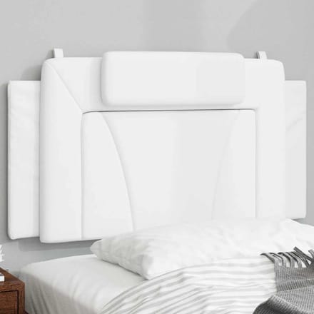 vidaXL - Hoofdbordkussen - "Viana" - 100 - cm - kunstleer - wit
