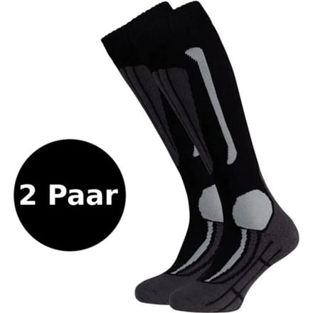 Falcon Max Junior Wintersportsokken - Kids - Unisex - Zwart - 27-30