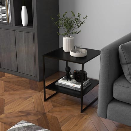 Sweiko Salontafel - Bijzettafel - Nachtkastje - Zwart