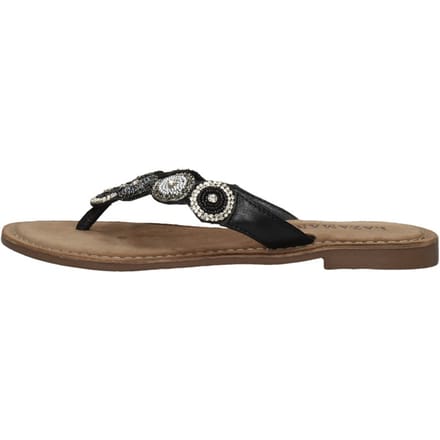 Lazamani - Luna - Dames - Slippers - Zwart