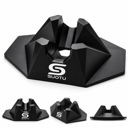 Suotu standaard step - Stuntstep/kinderstep Standaard - Step Stand Fit Meest Major Steps - Anti-slip - Zwart