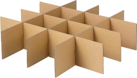 Verhuisdozen Verdelers - Beschermers Karton - Breekbare Items Beschermen - Stevige Constructie - 335x8x03 cm - Khaki