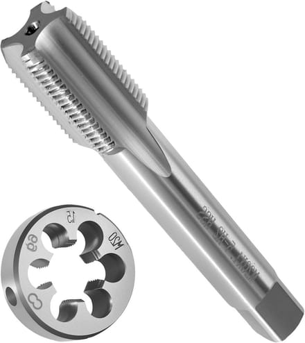 Schroefdraad snijder set M20 x 1,5 mm - HSS - voor binnen- en buitendraad - metaalbewerking.