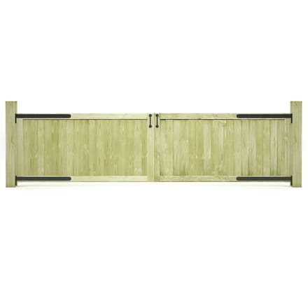 vidaXL Poorten 2 st 300x75 cm geïmpregneerd grenenhout