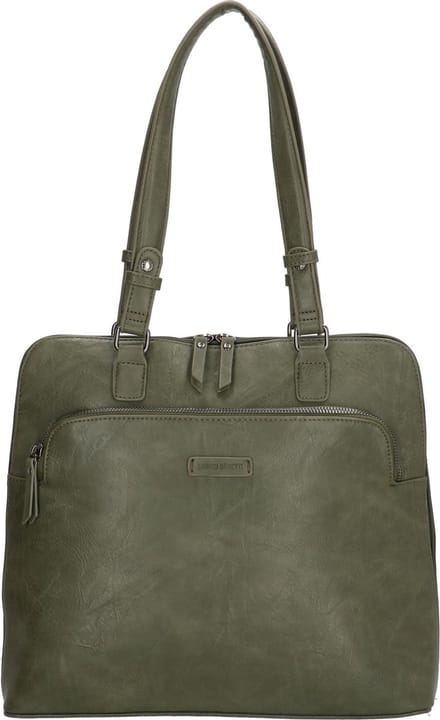 Enrico Benetti Caen 66470 Laptoptas schoudertas - 13 inch - Olijf groen