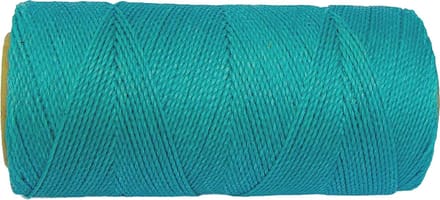 Macramé Koord - TURKOOIS / TURQUOISE - #229 - Waxed Polyester Cord - Klos ca. 173mtr - 1mm Dik