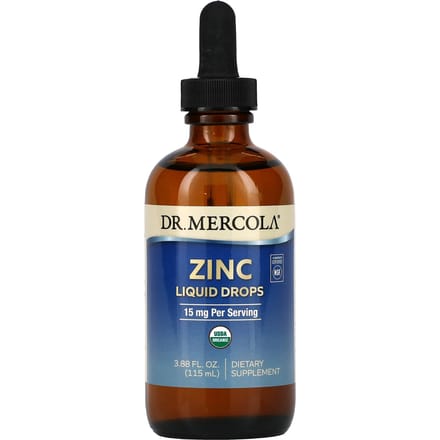 Dr. Mercola, Zinc, 15 mg, 3,88 fl oz (115ml)