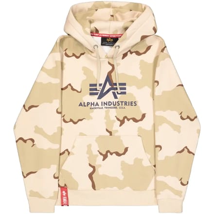 Hoodie met groot logo Alpha Industries Basic