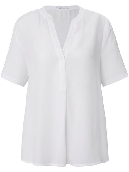 Blouse korte mouwen Van Peter Hahn wit