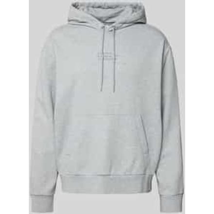 Hoodie met labelstitching