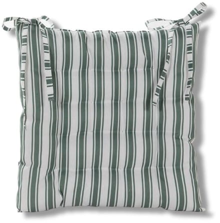 Annas collection - Stoelkussen 38x38 cm Groen Streep